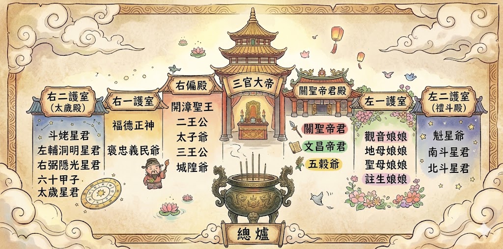 奉祀主神與配祀諸神簡介